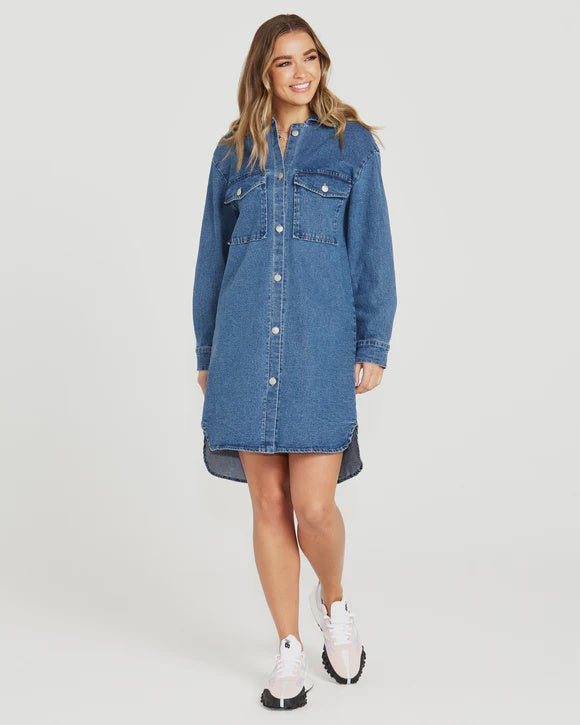 SASS NYA LONG DENIM SHACKET