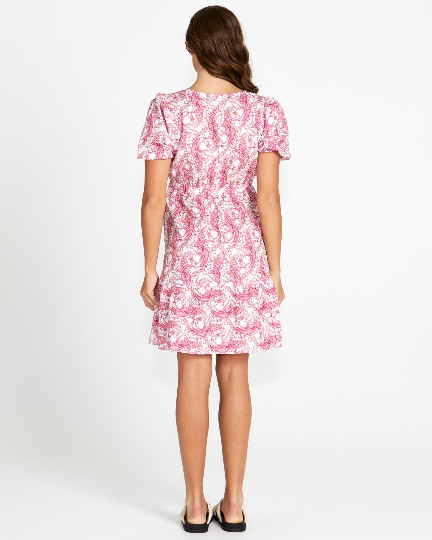 SASS JEMIMA WRAP FRONT MINI DRESS - PINK PAISLEY was $99.99 ...now...