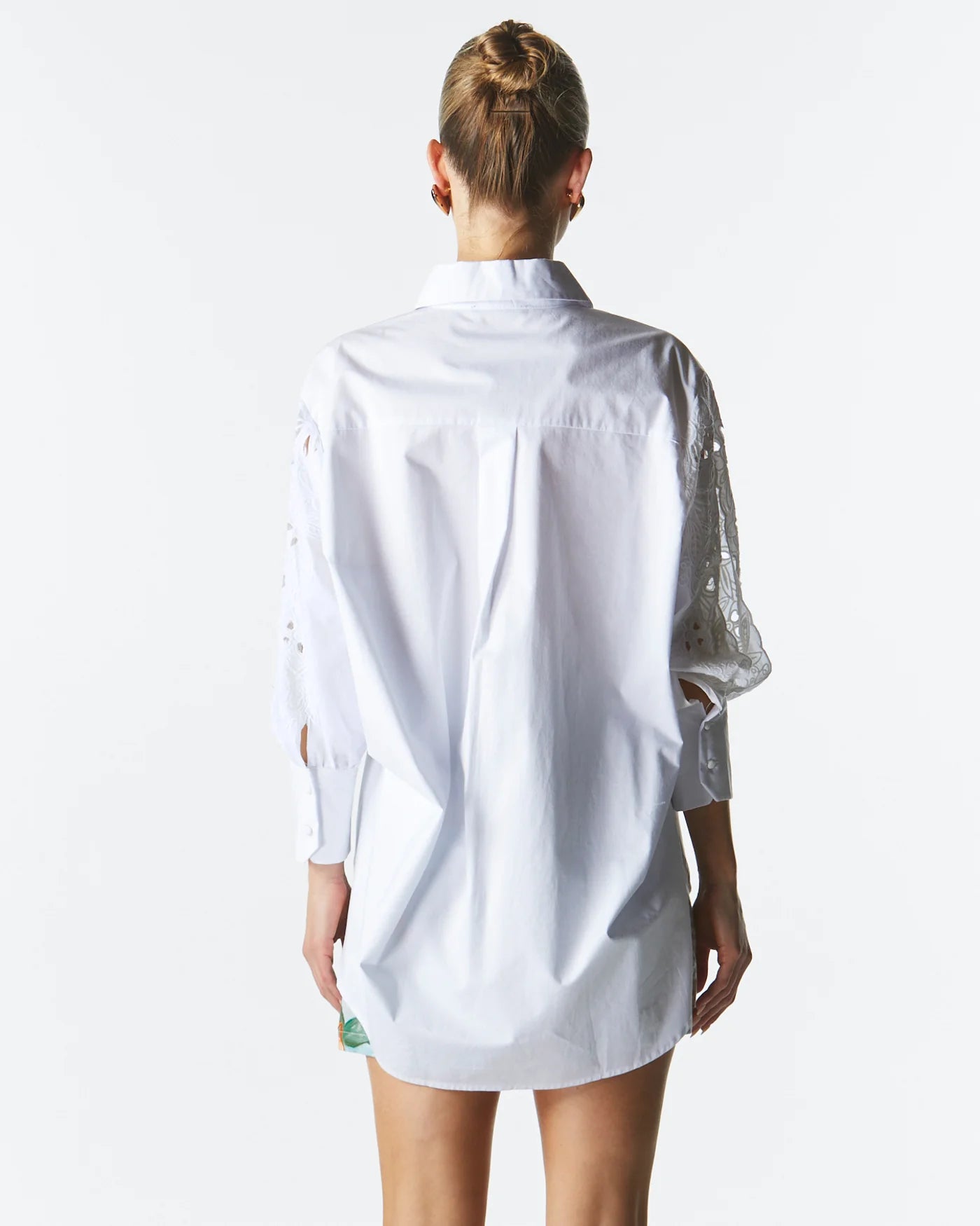 FATE + BECKER LILY PAD BRODERIE SHIRT - IVORY