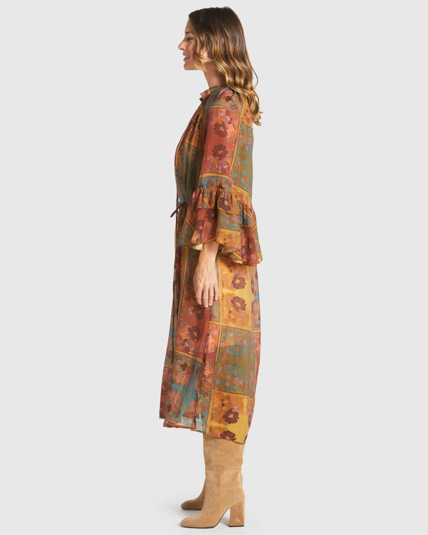 FATE + BECKER BOHEMIAN DRESS - NOUVEAU FLORAL