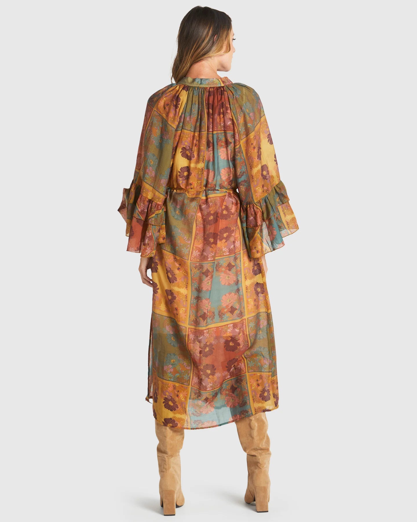 FATE + BECKER BOHEMIAN DRESS - NOUVEAU FLORAL