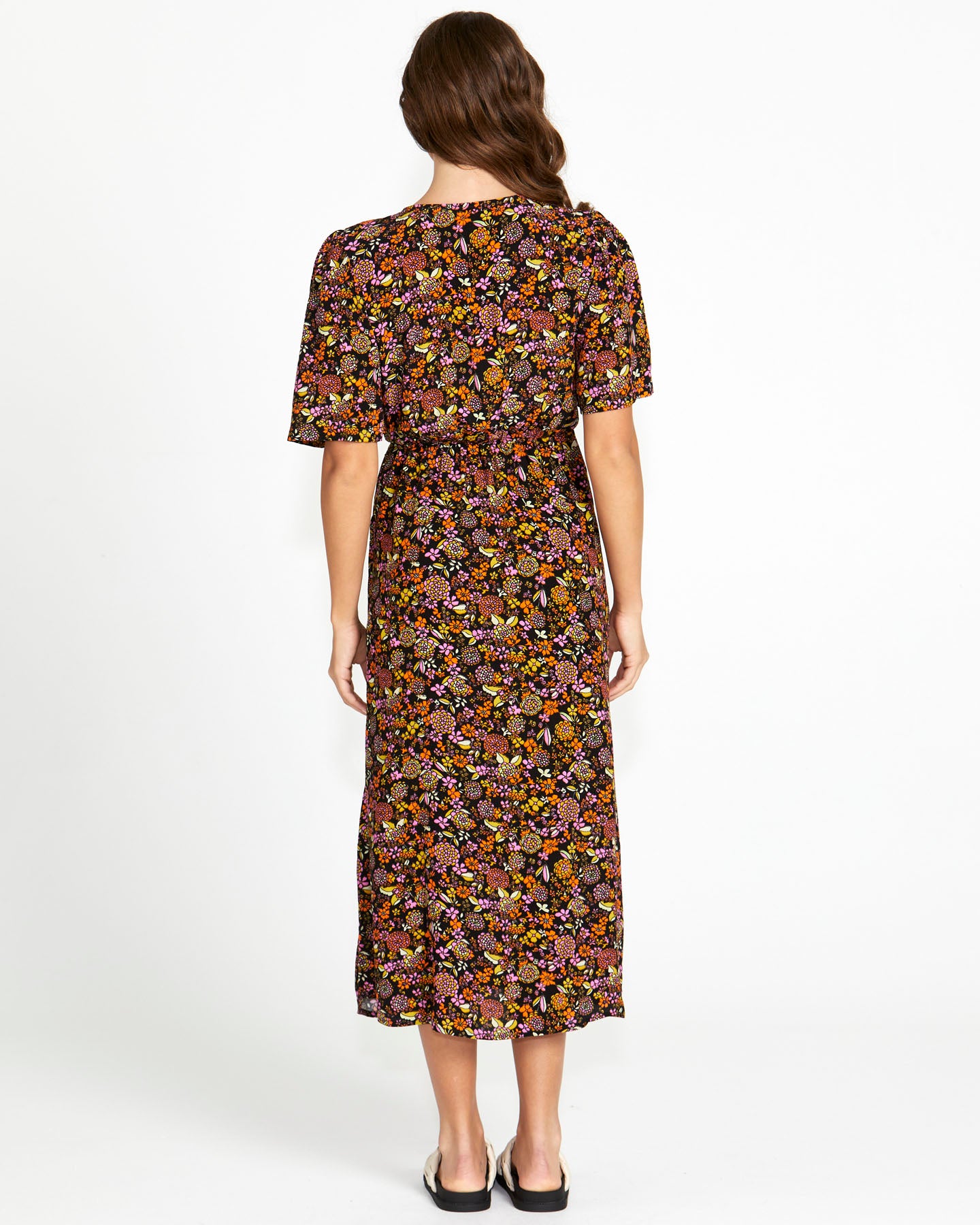 SASS LILITH MIDI WRAP DRESS