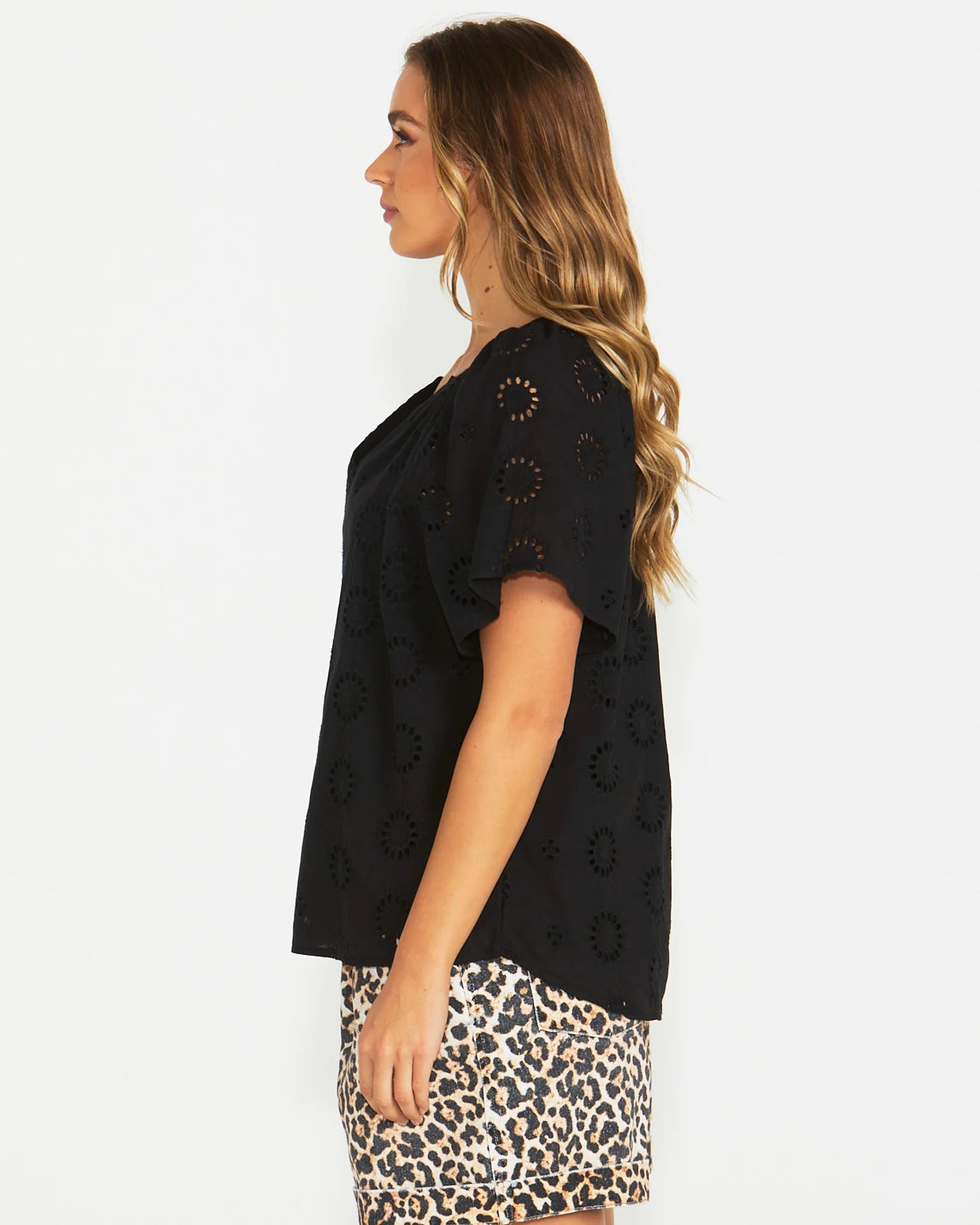 SASS  KIRBY TOP - BLACK