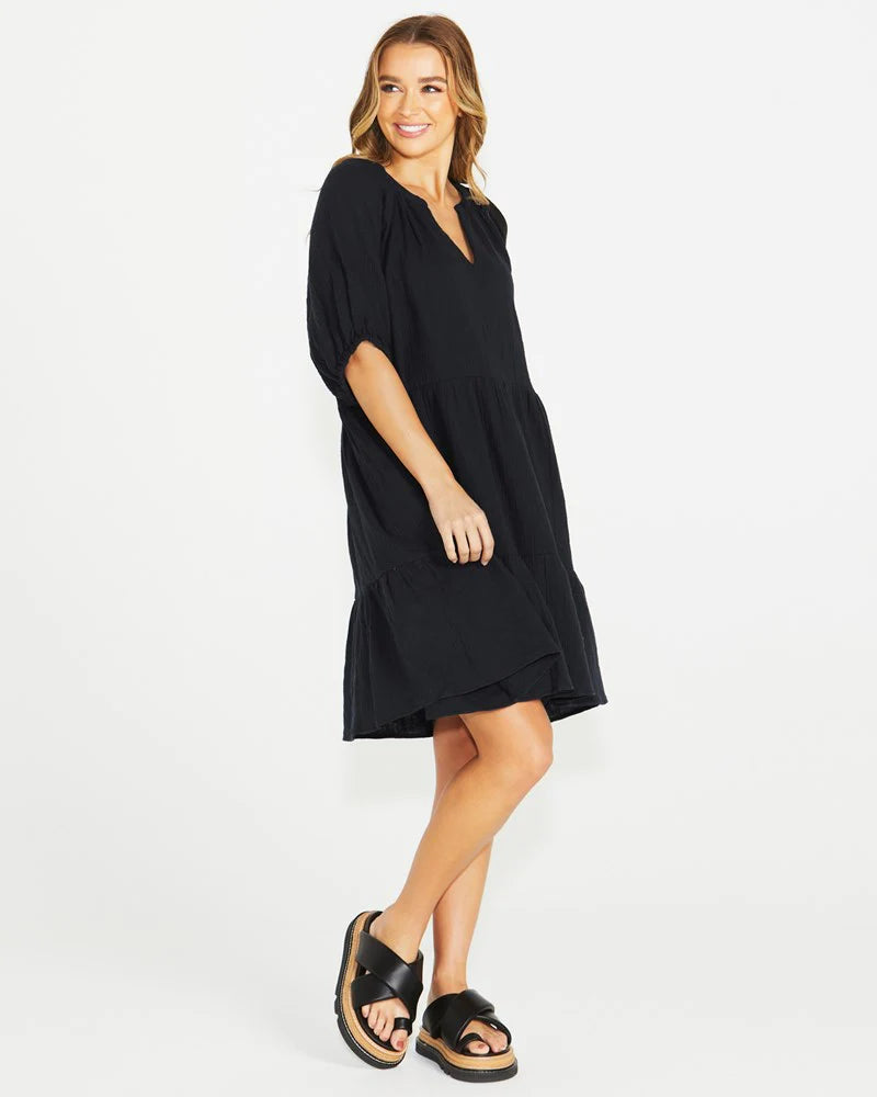 SASS HENNY DRESS - BLACK