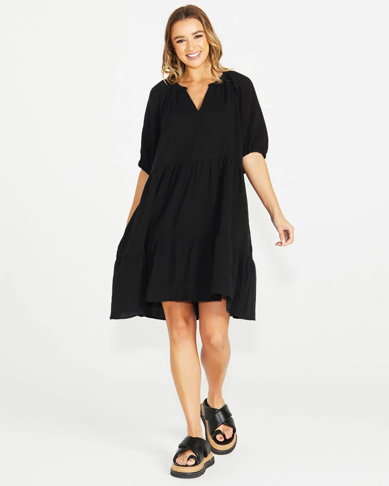 SASS HENNY DRESS - BLACK