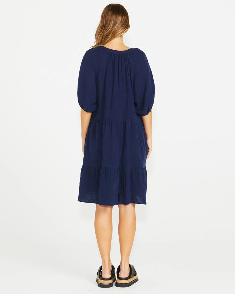 SASS HENNY DRESS - NAVY