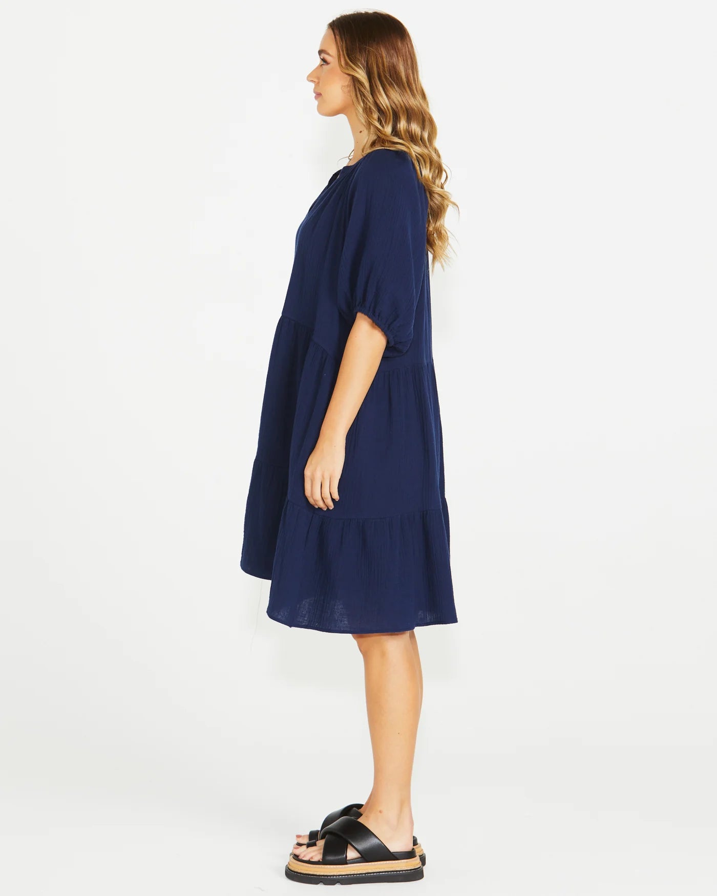 SASS HENNY DRESS - NAVY