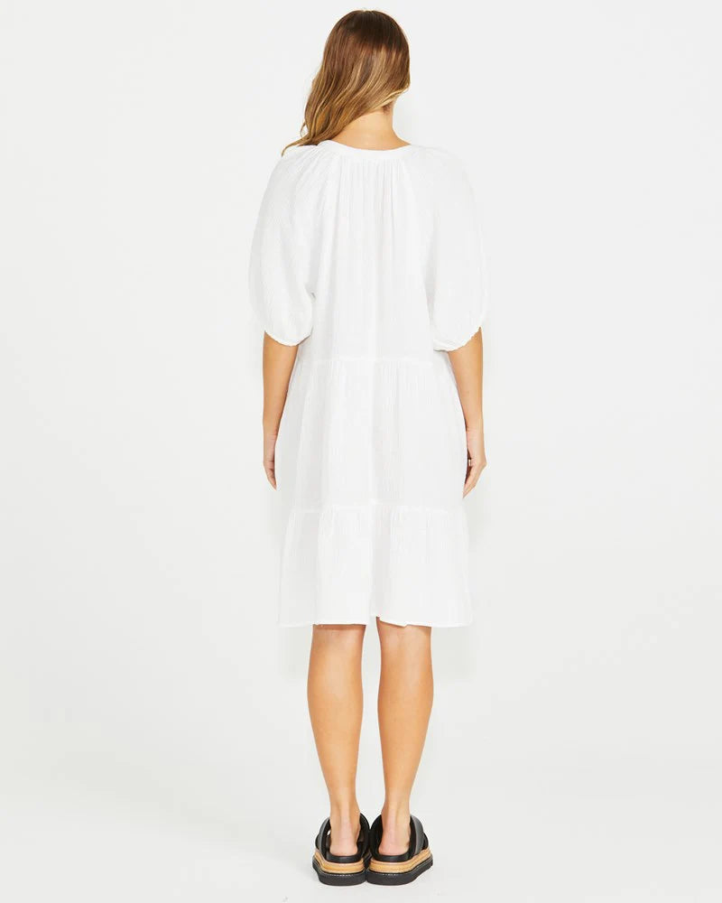 SASS HENNY DRESS - WHITE