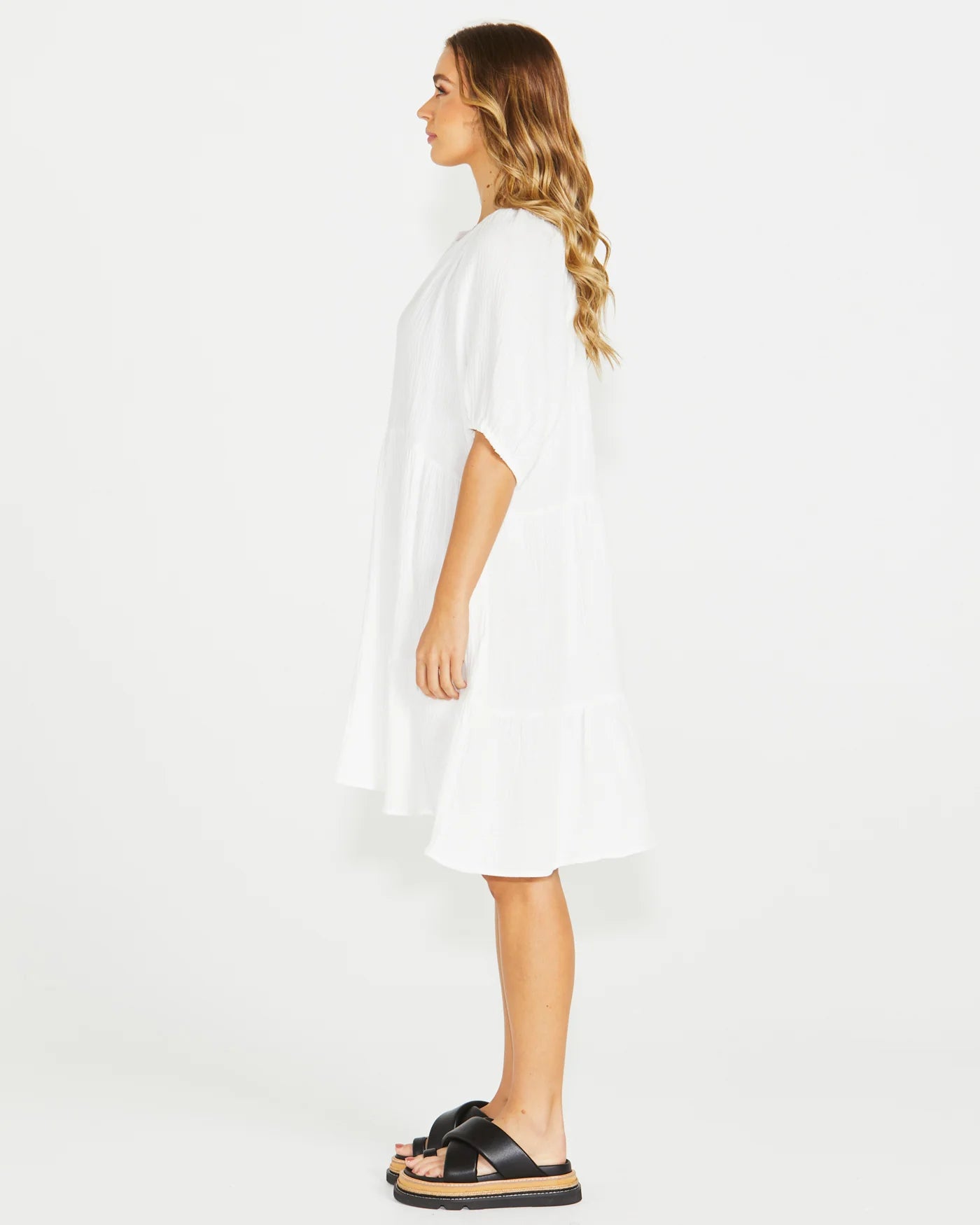 SASS HENNY DRESS - WHITE