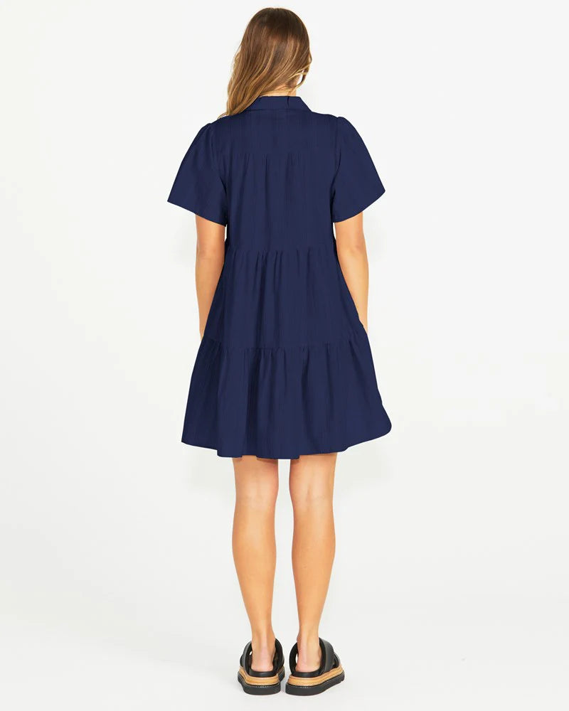 SASS ODELL DRESS - NAVY