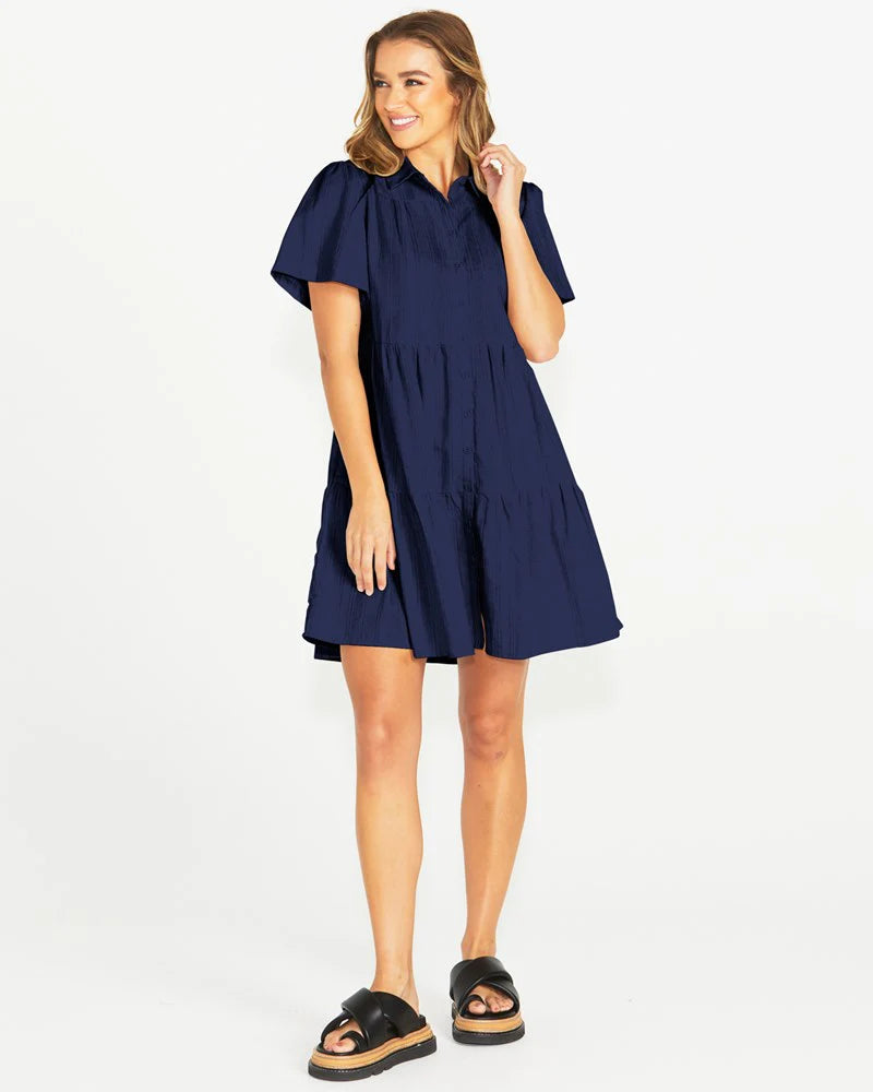 SASS ODELL DRESS - NAVY