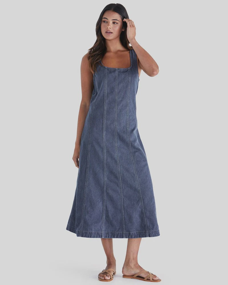 SASS AINSLEY DRESS DARK DENIM