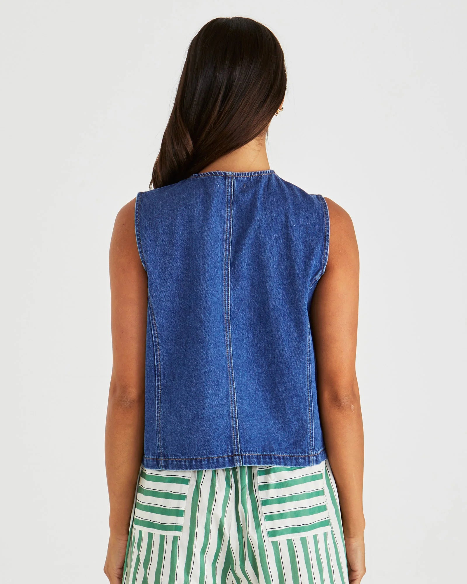 SASS SABINE DENIM VEST WAS $99.99 <<<<SALE>>>>