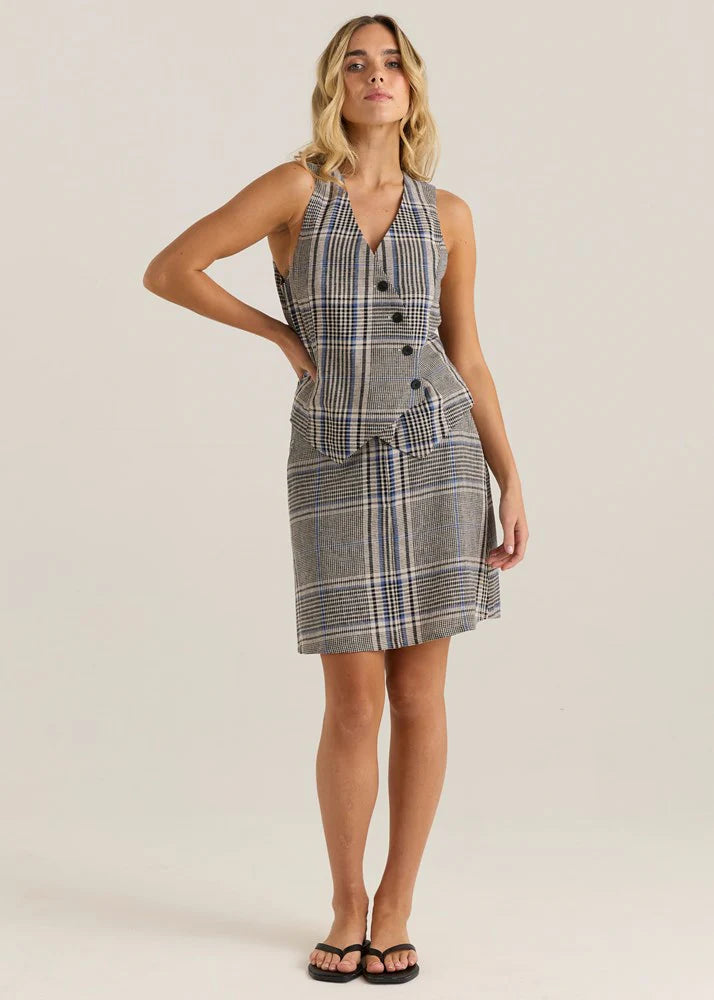SASS BLAKELY VEST - PRINCE OF WALES CHECK WAS $89.99 <<<<SALE>>>>