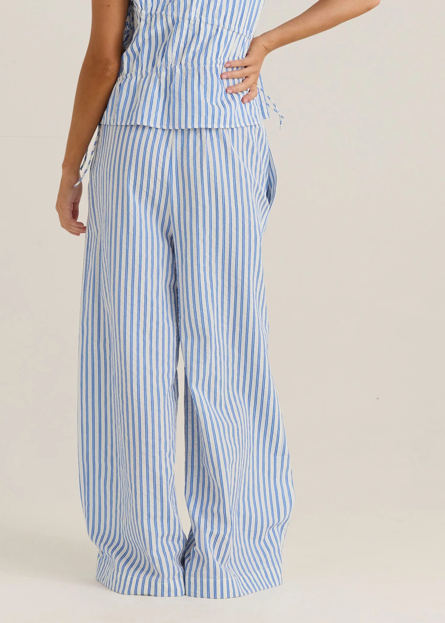 SASS AZIZA PANT - BLUE/WHITE STRIPE WERE $99.99 <<<<SALE>>>>
