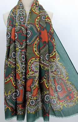 PAISLEY RETRO SCARF