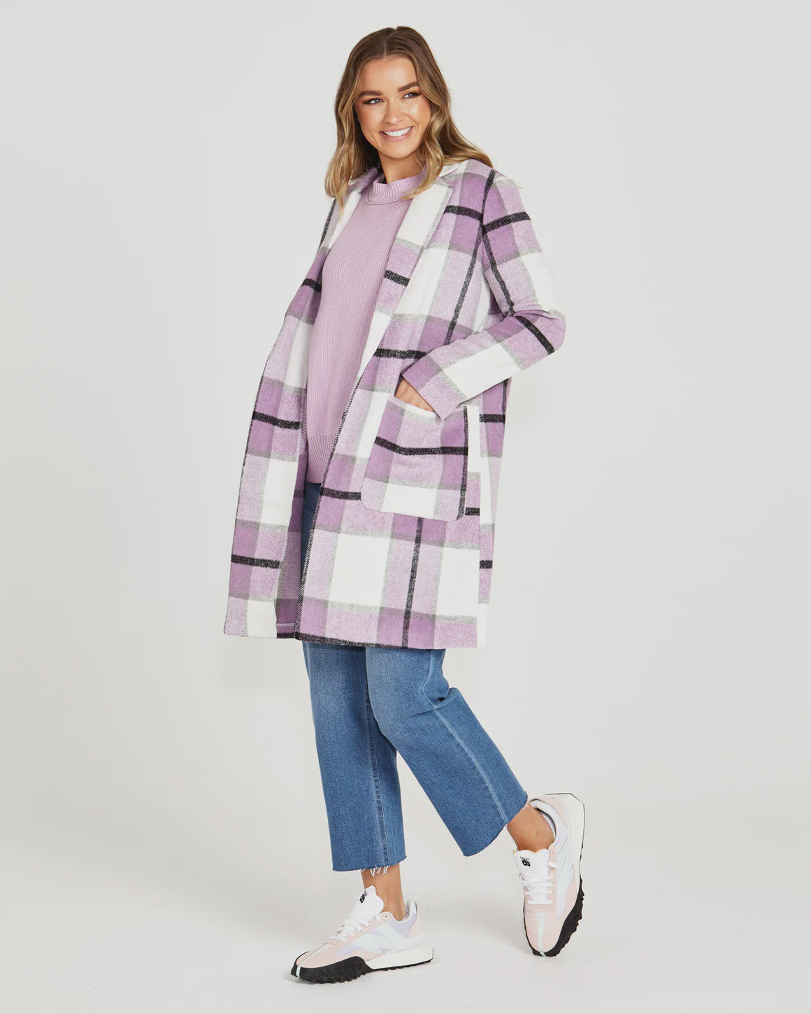 SASS JODI CHECK COAT - WAS $124.99 ... NOW...