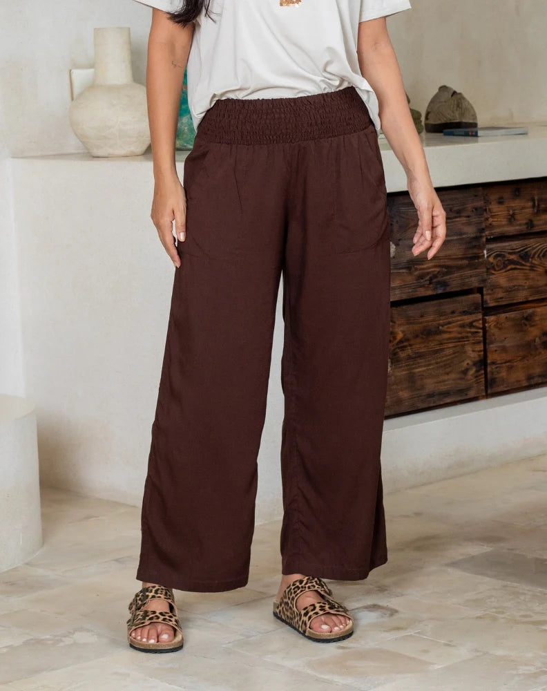 RESORT PANTS - CHOCOLATE