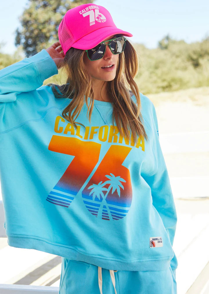 CALIFORNIA SWEAT - PASTEL AQUA