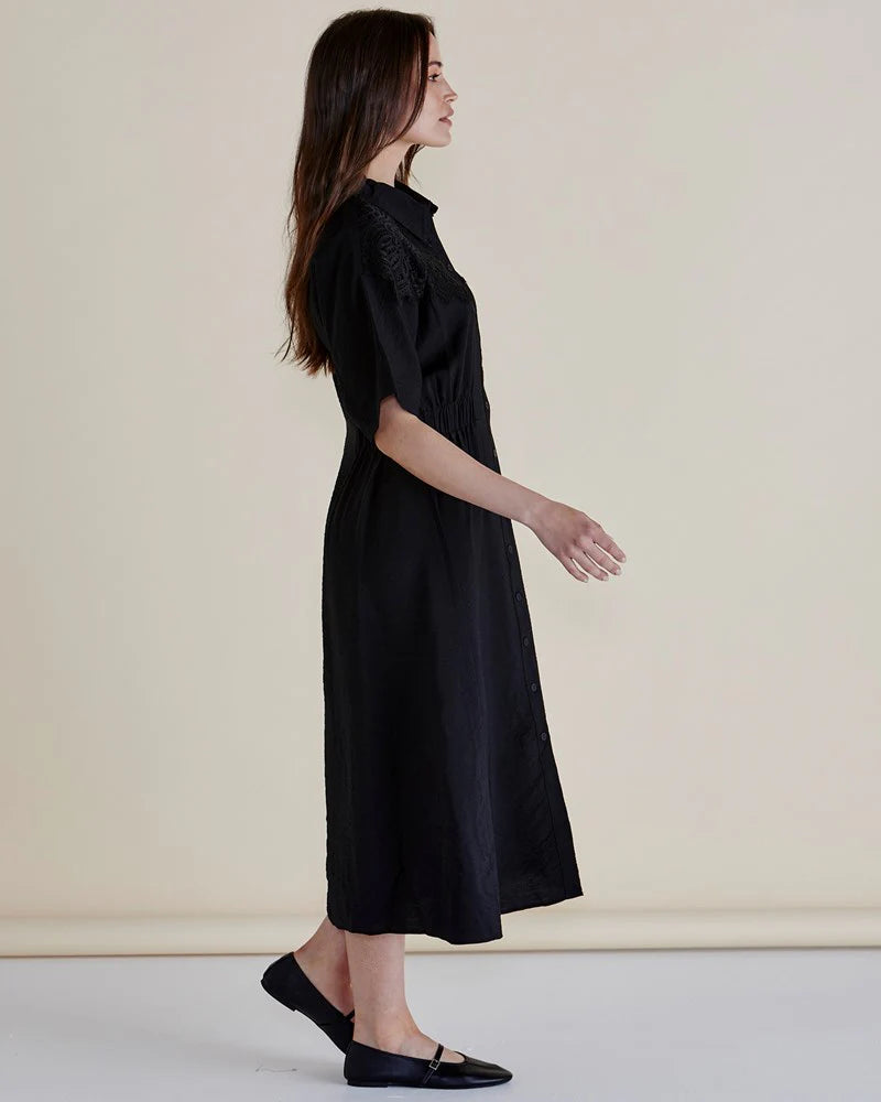 BETTY BASICS SKYE DRESS - BLACK