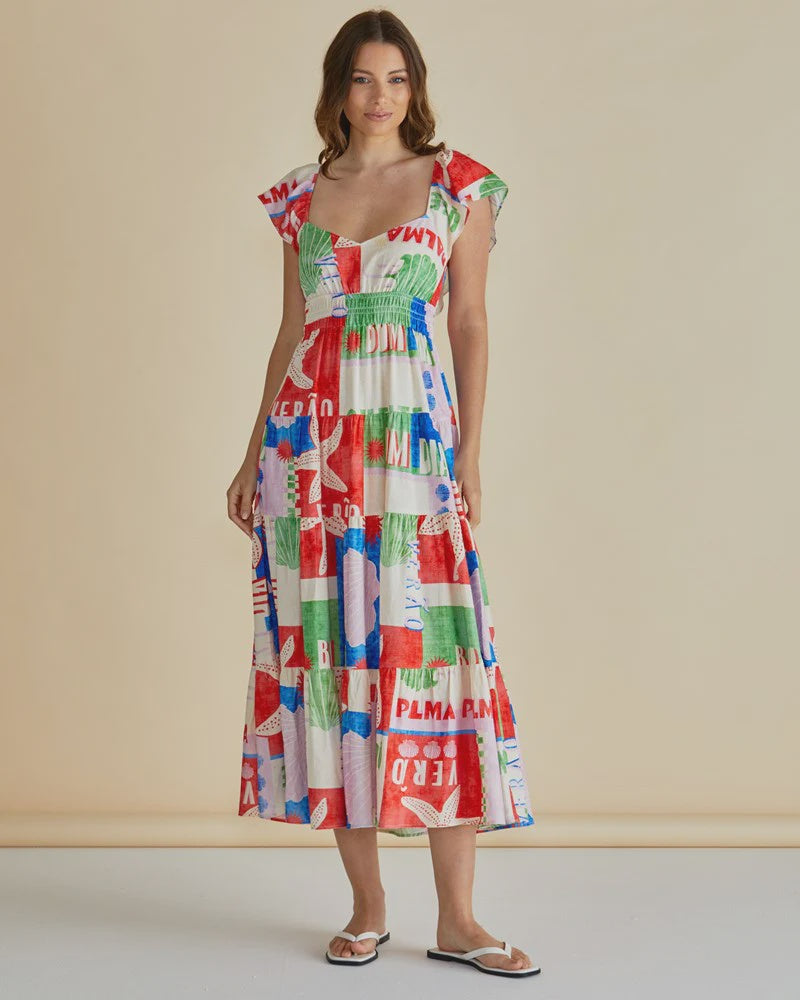 SADIE DRESS  SEASHELL PRINT WAS $124.99 <<<<SALE>>>>