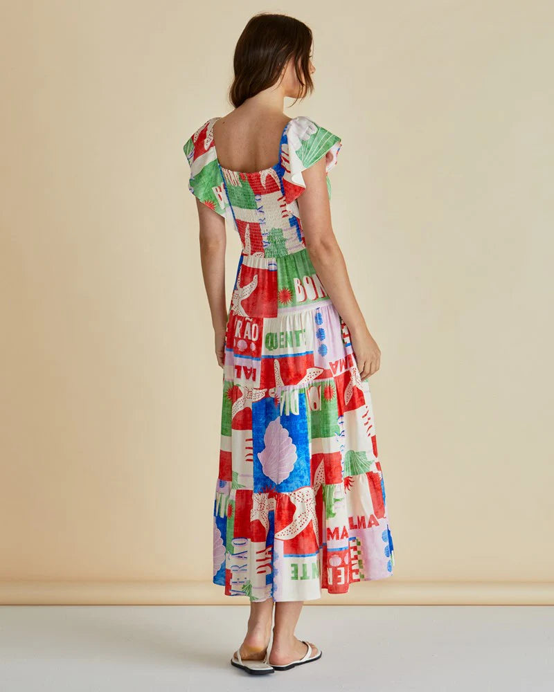 SADIE DRESS  SEASHELL PRINT WAS $124.99 <<<<SALE>>>>