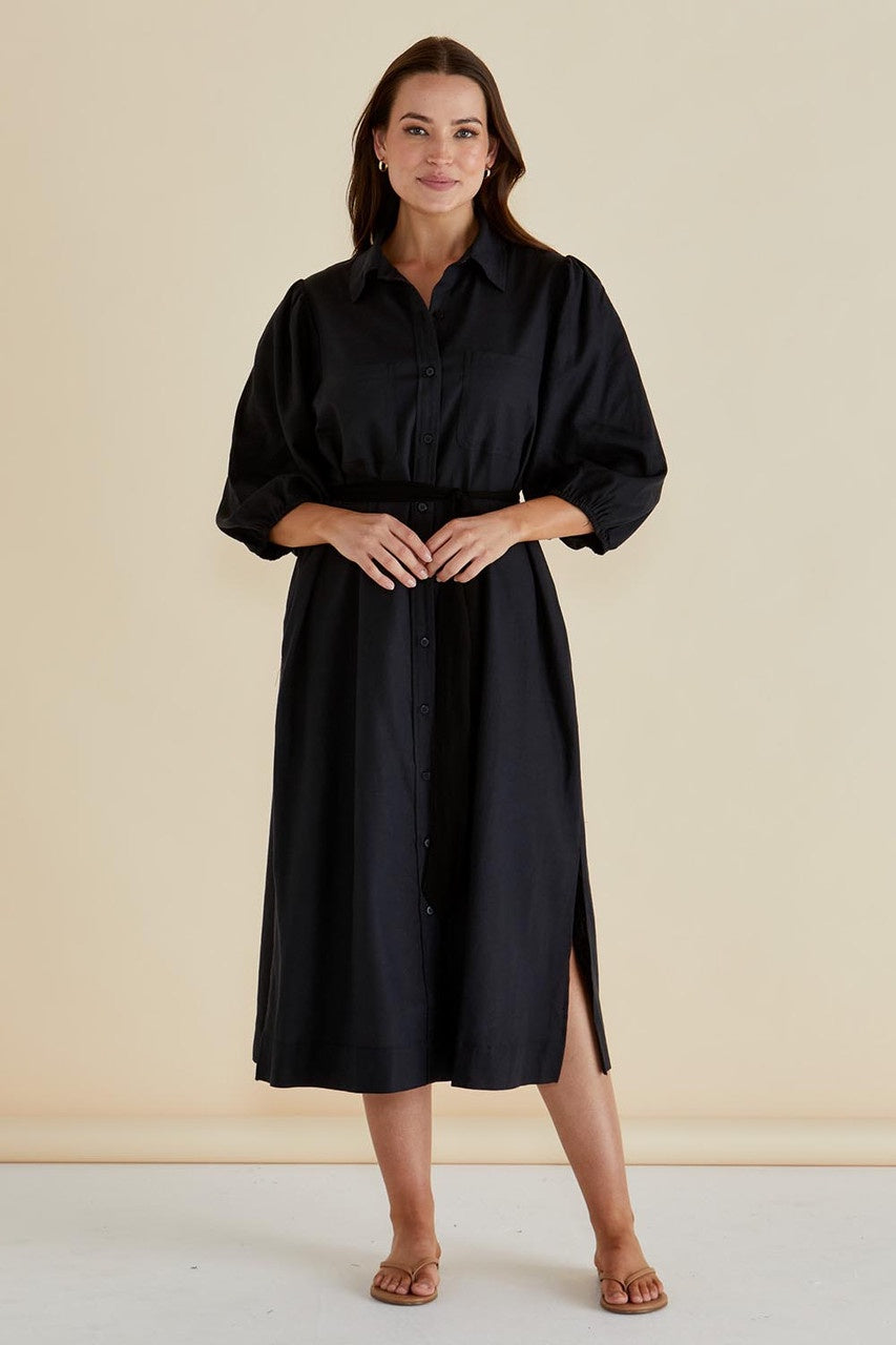 BETTY BASICS ANGELINA DRESS - BLACK