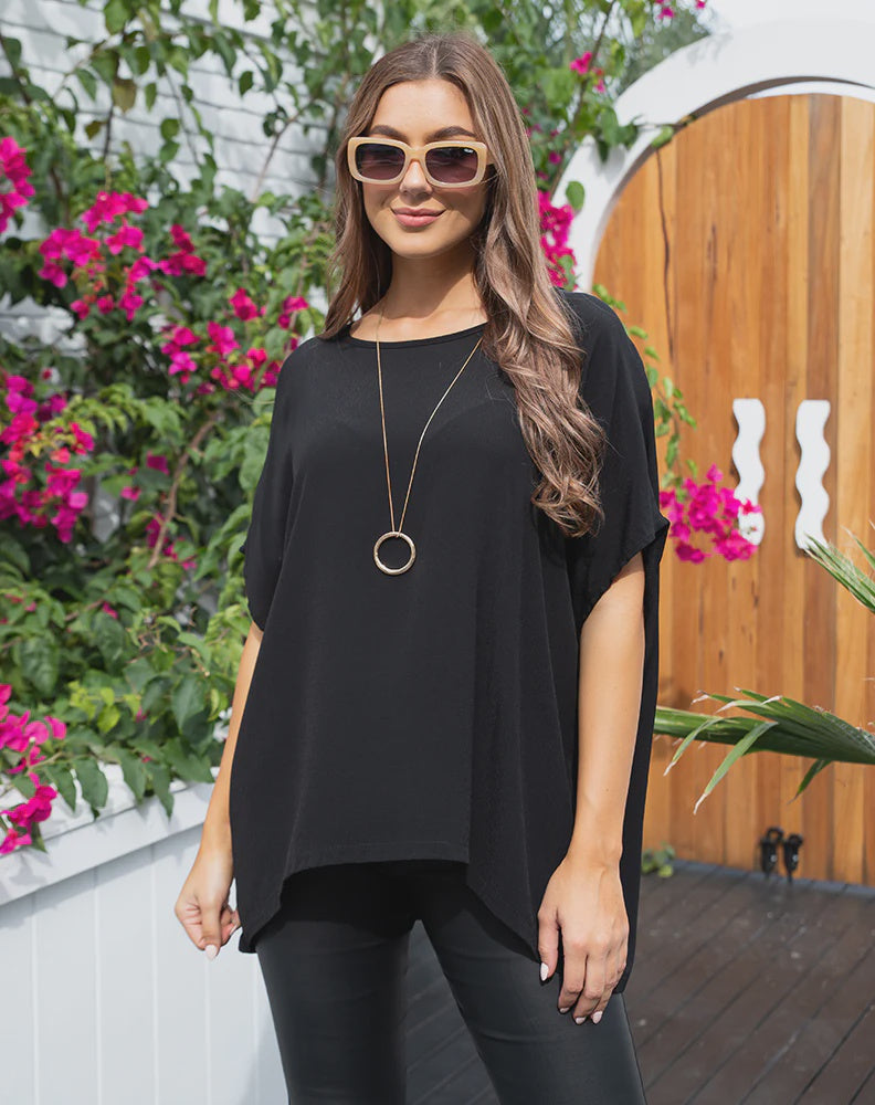 KITTY TOP -BLACK