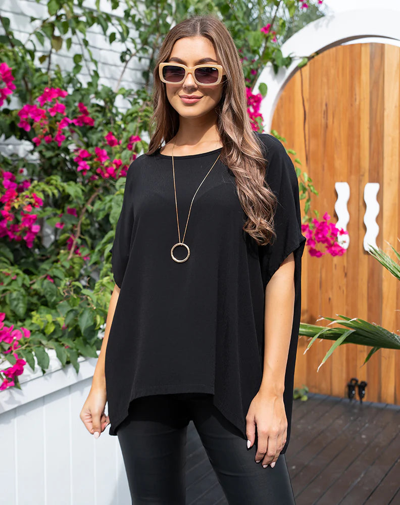 KITTY TOP -BLACK