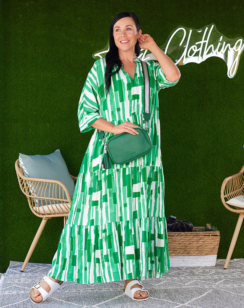 ASHA MAXI DRESS - EMERALD