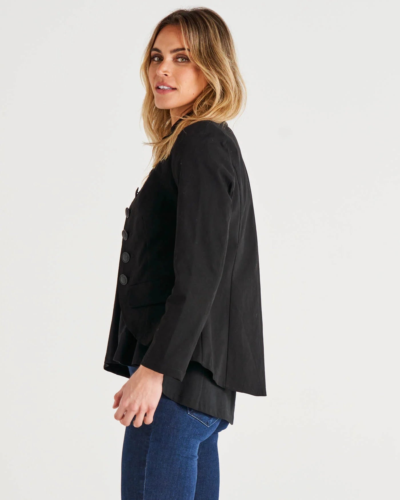 BETTY BASICS STACEY MILITARY JACKET