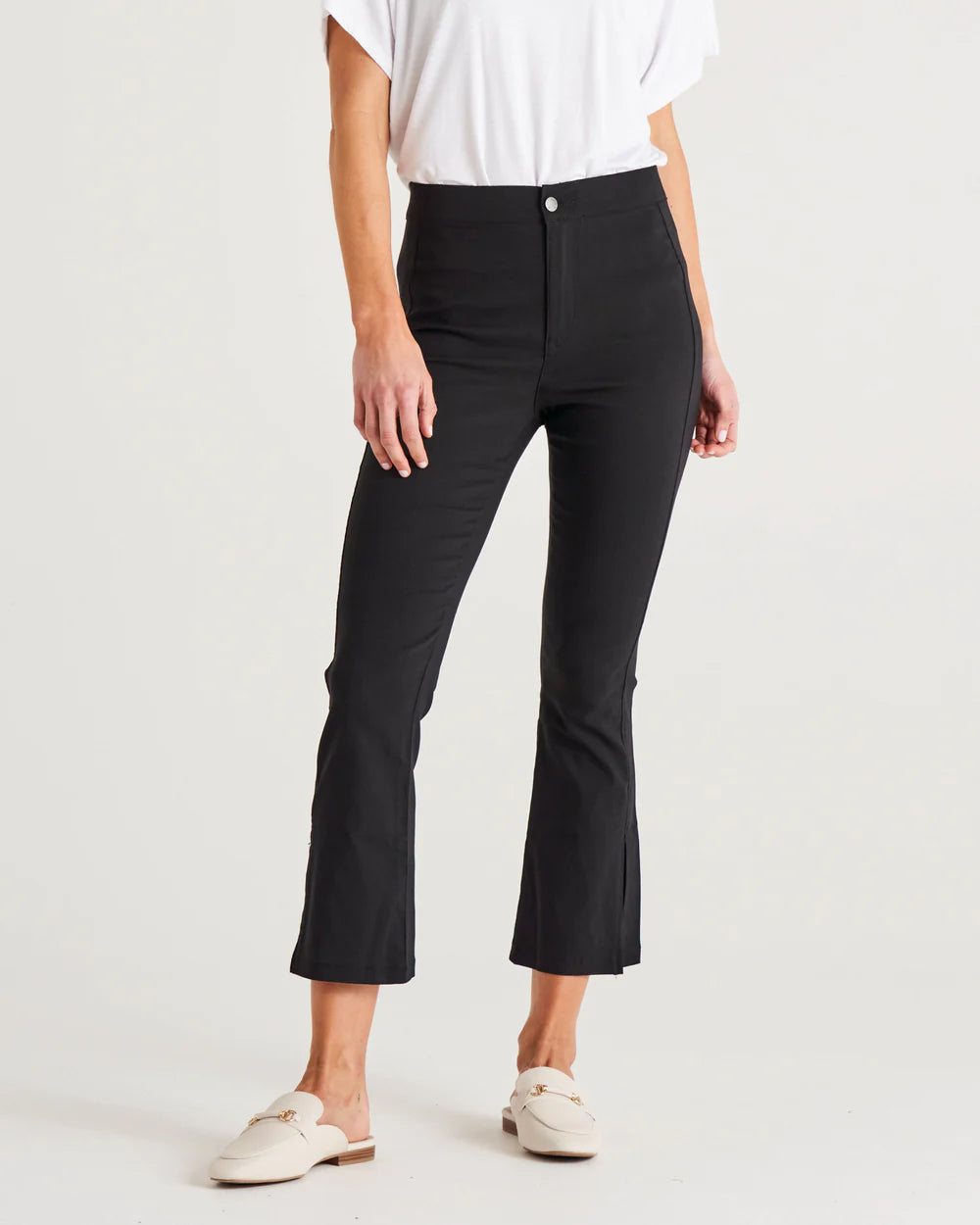 BETTY BASICS EDWINA BENGALINE SPLIT LEG PANTS