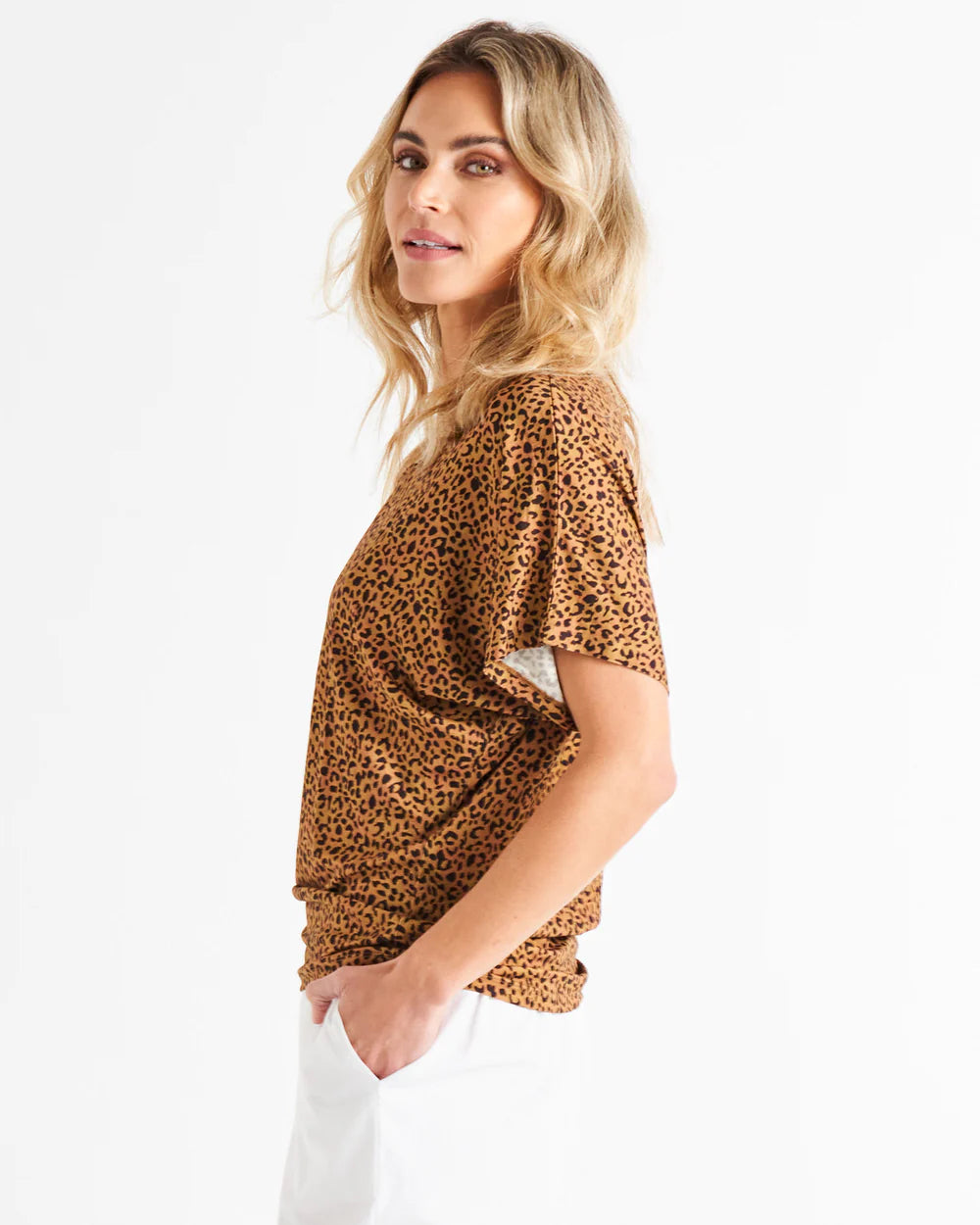 BETTY BASICS MAUI TEE - WILD PRINT was $44.99 now...