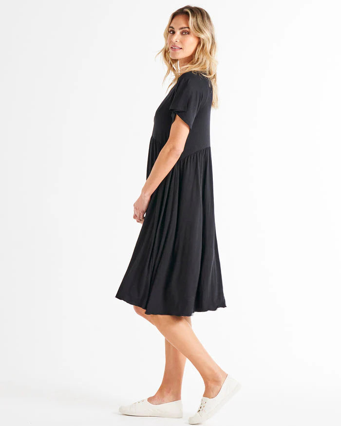 BETTY BASICS DONNA DRESS - BLACK