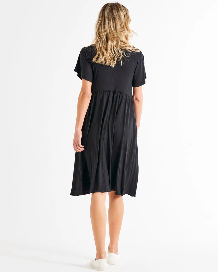 BETTY BASICS DONNA DRESS - BLACK