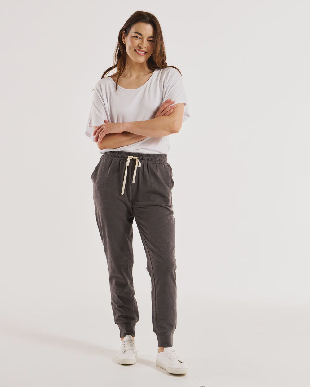 BETTY BASICS BONDI JOGGER - HUSKY GREY