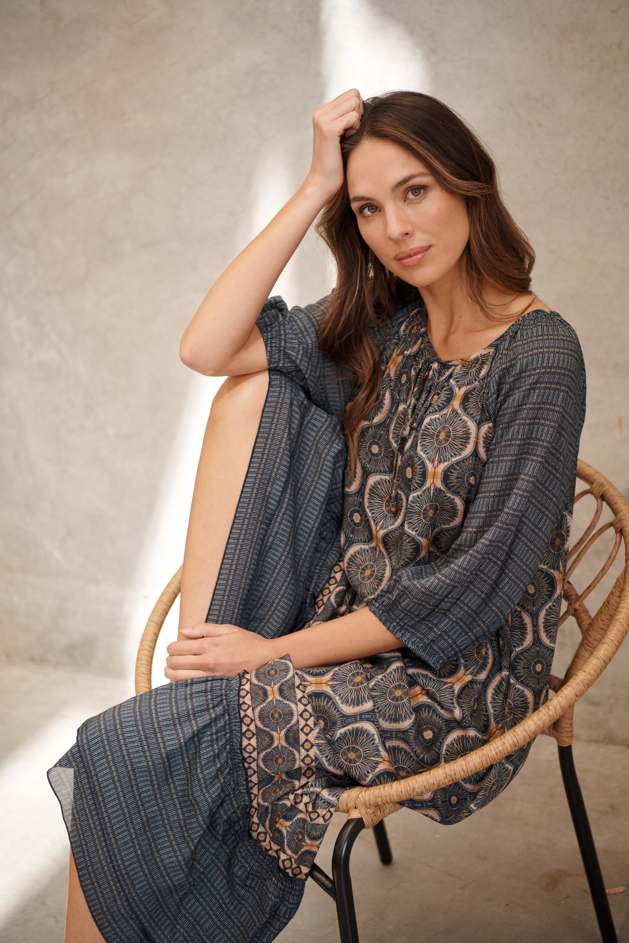 CAJU COSMOS PRINT DRESS