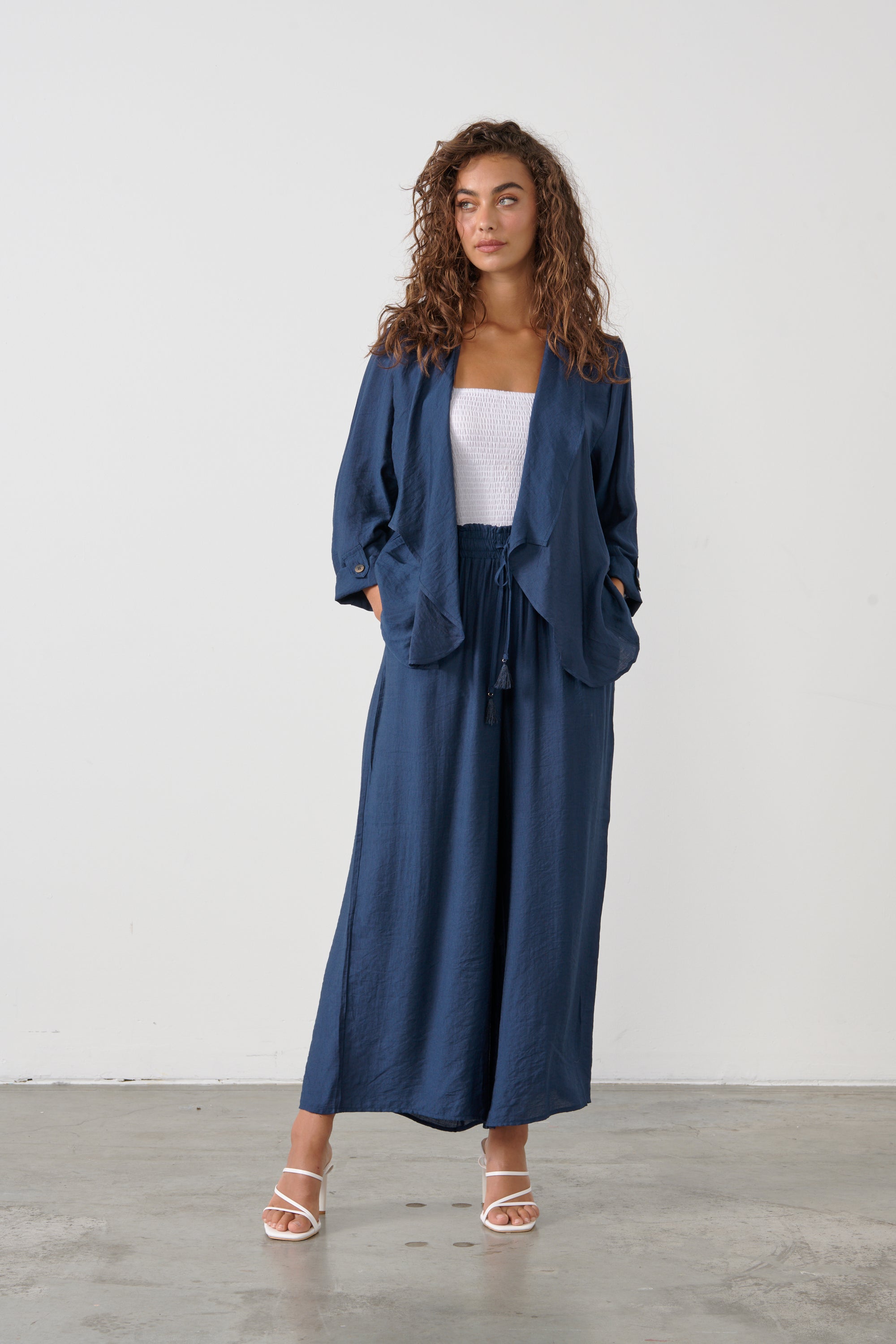 MIDNIGHT WIDE LEG PANTS