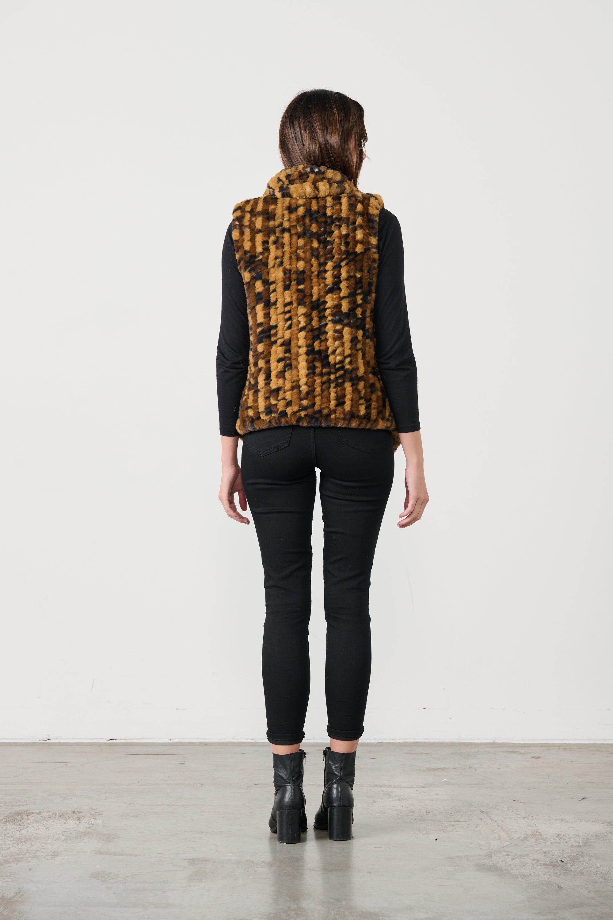 BOBBLE FAUX FUR VEST WAS $169 <<<<SALE>>>>