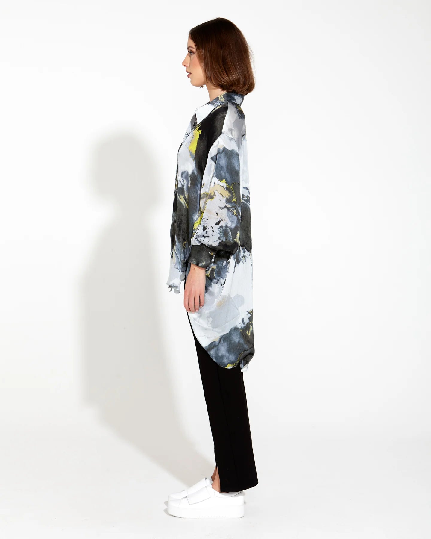 FATE + BECKER TRANSFIXED OVERSIZED SHIRT - MARBLE