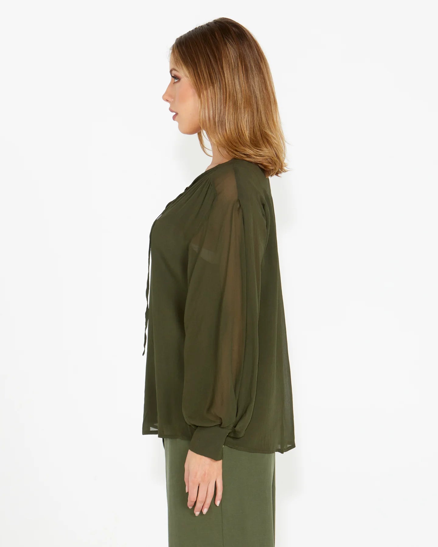 FATE + BECKER HONEST BOHO BLOUSE - OLIVE