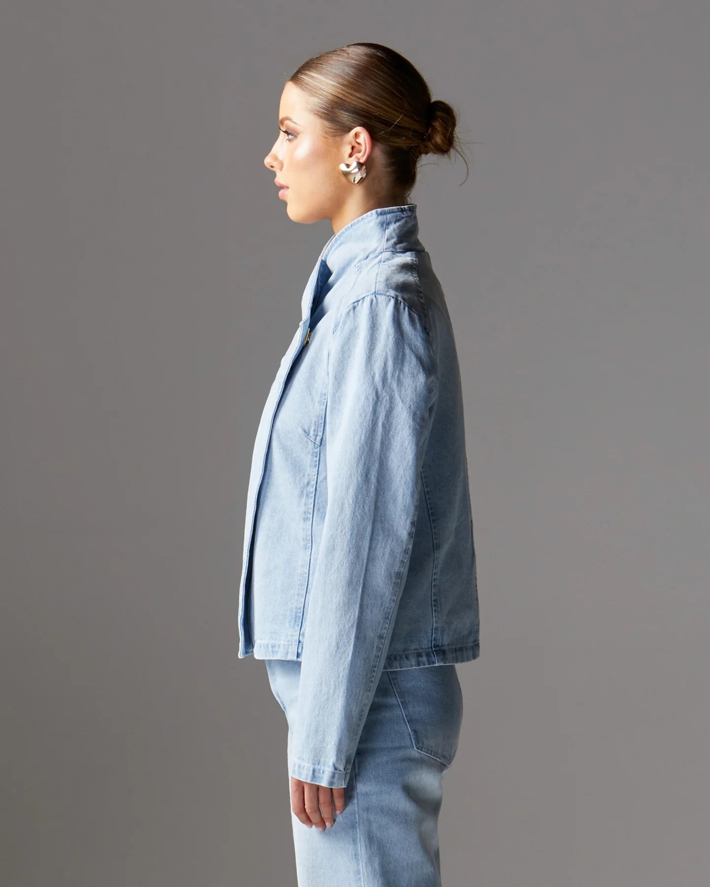 FATE + BECKER FLIGHT DENIM JACKET - BLEACH WASH