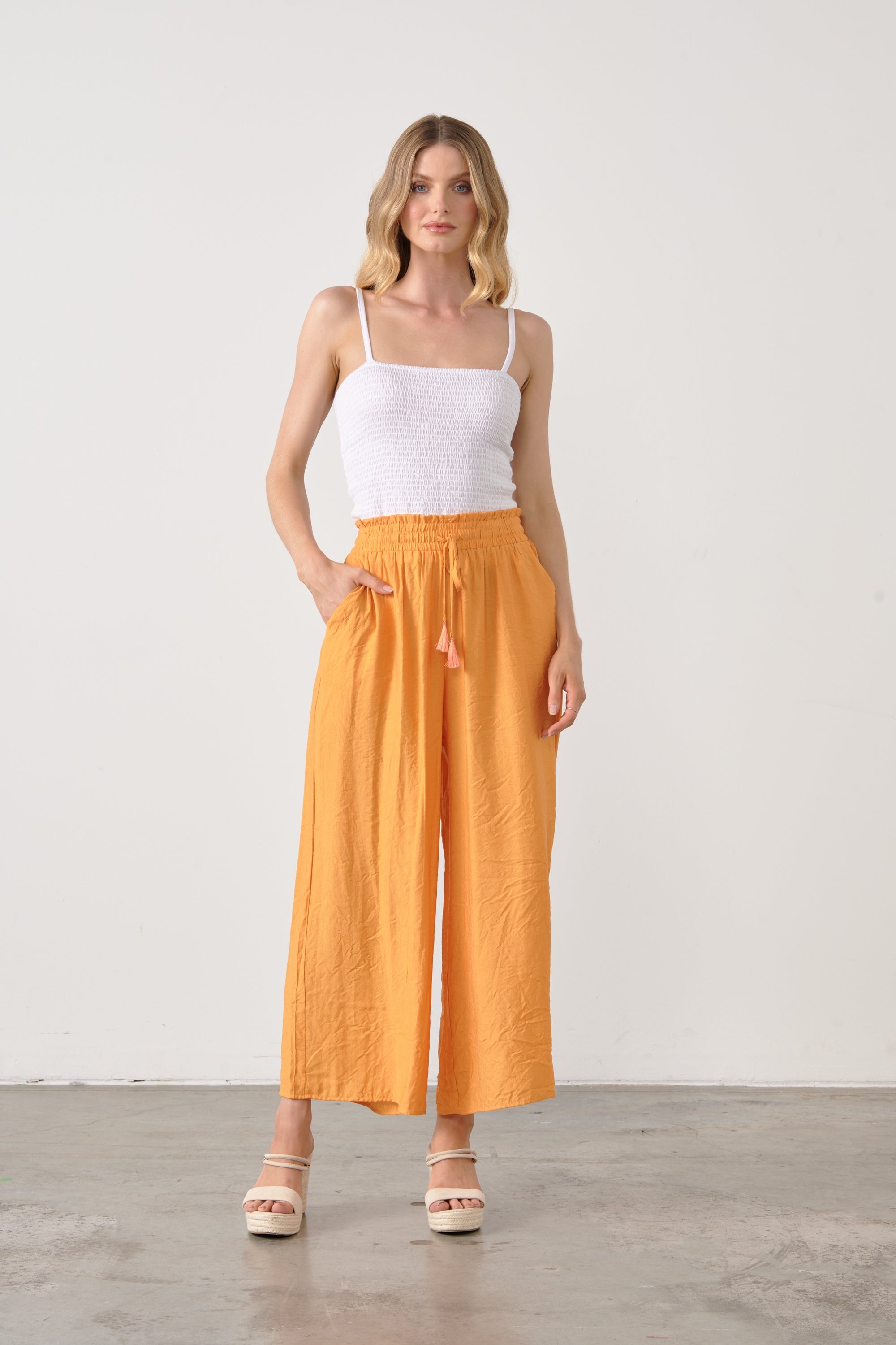 BUTTERNUT WIDE LEG PANTS