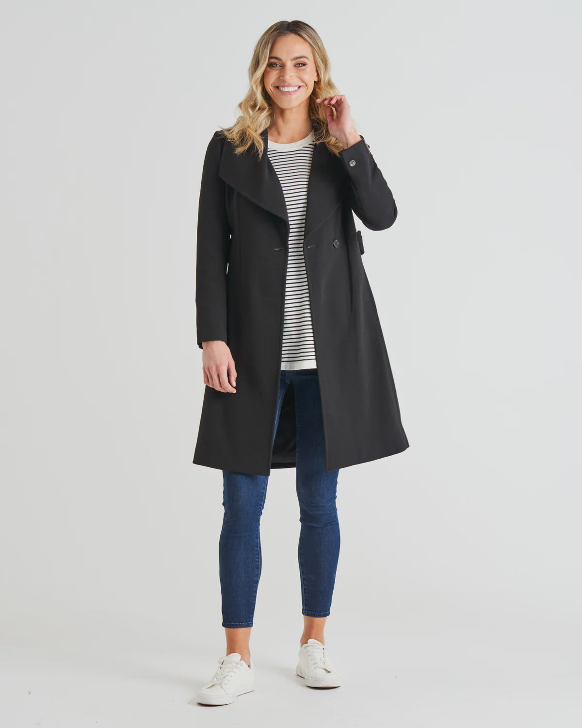 BETTY BASICS CHRISTINA WRAP COAT