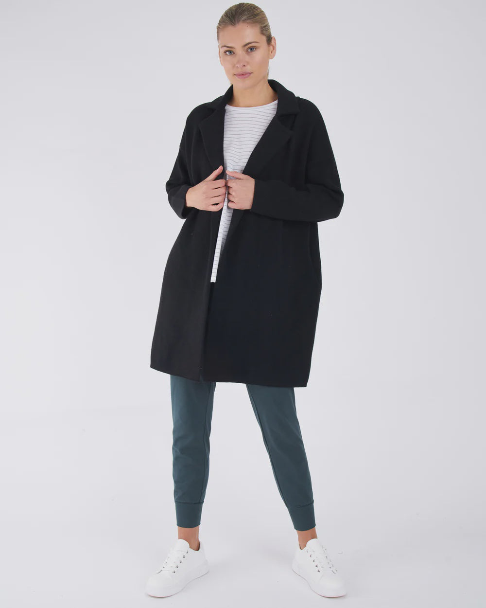 BETTY BASICS BRISTOL CARDIGAN - BLACK