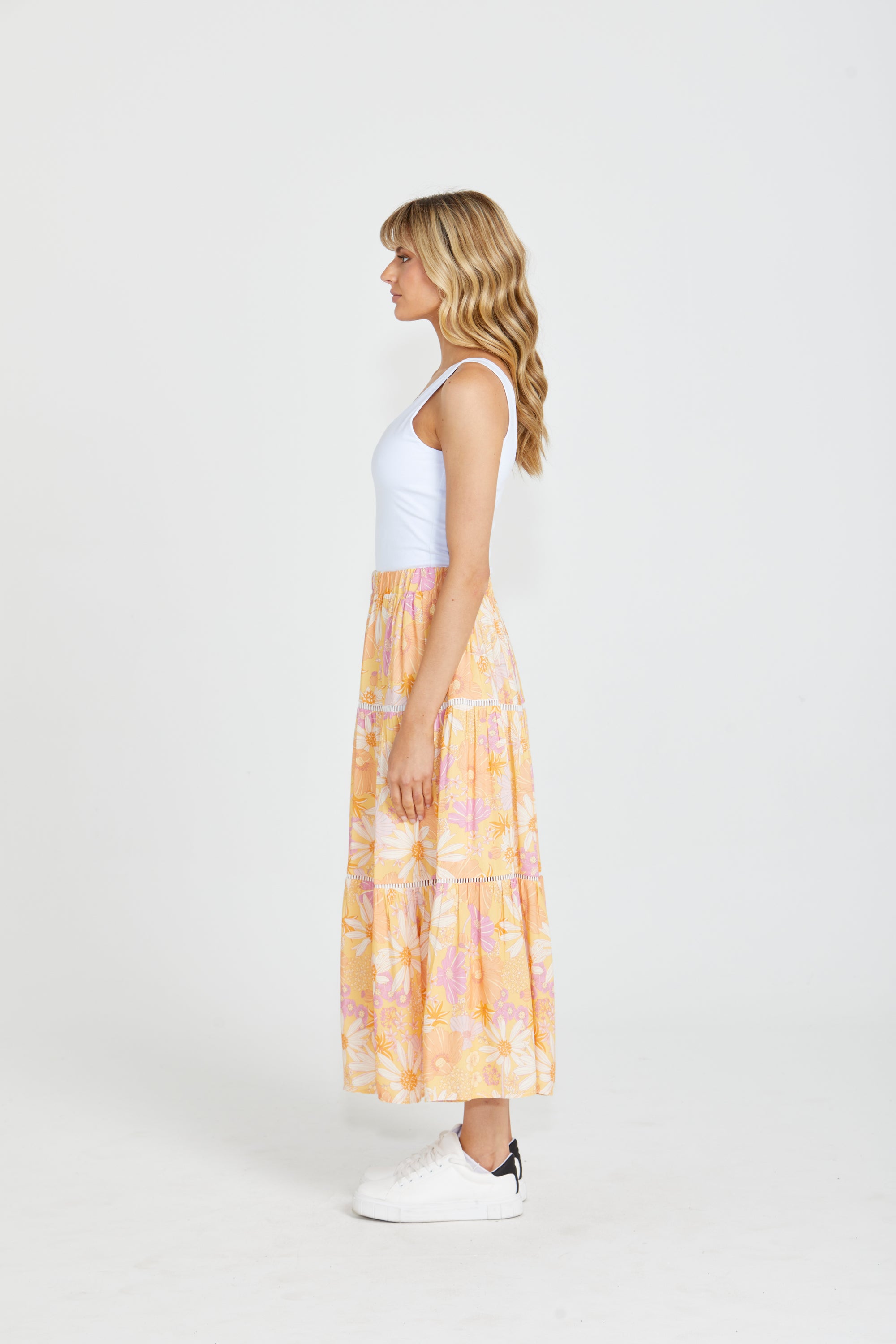 SASS MONTANA TIERED SKIRT- TROPICAL FLORAL