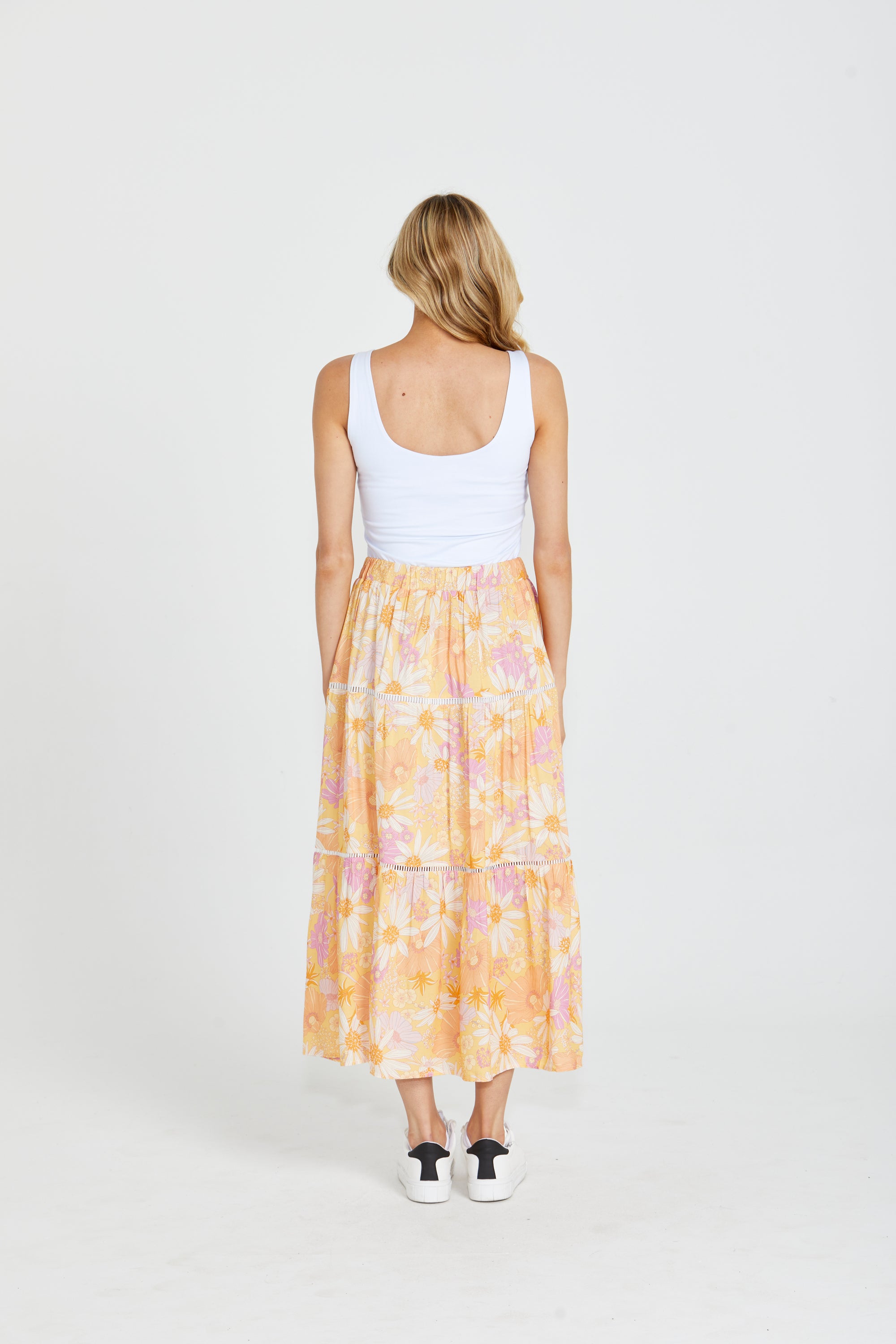 SASS MONTANA TIERED SKIRT- TROPICAL FLORAL