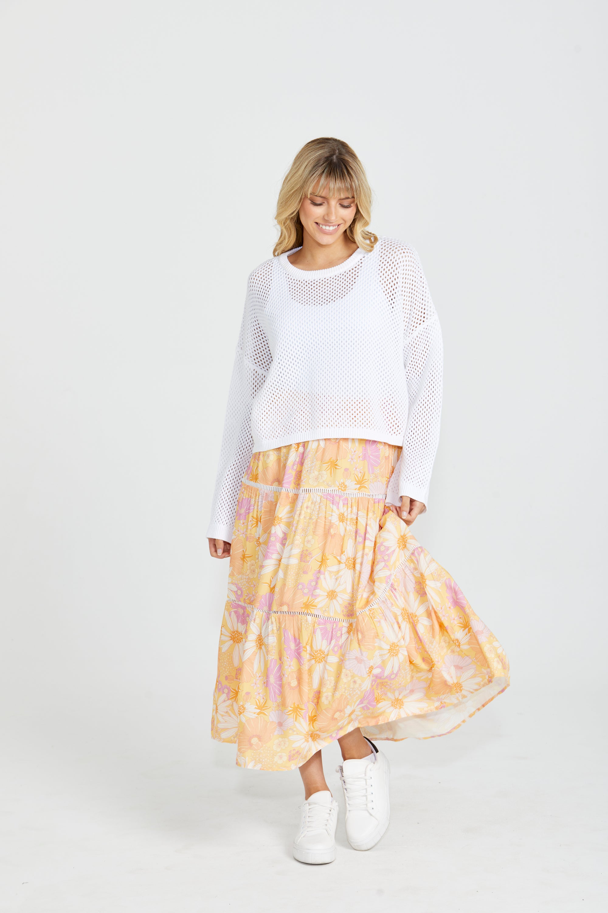 SASS MONTANA TIERED SKIRT- TROPICAL FLORAL