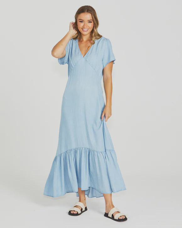 SASS DAVIE MAXI DRESS - CHAMBRAY