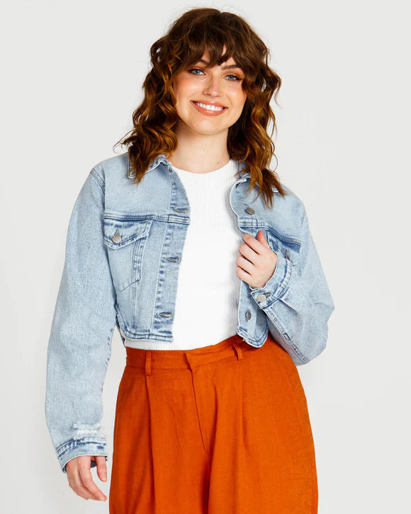 SASS RHEA CROPPED DENIM JACKET